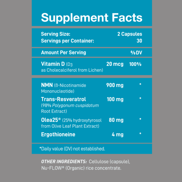 The image shows the ingredient amounts and serving size for Wonderfeel Youngr.